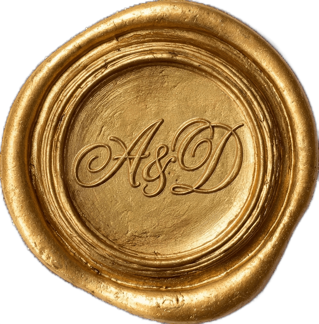 Custom wax seal design example 1